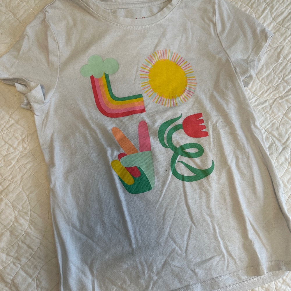 Girls Cat & Jack LOVE t shirt